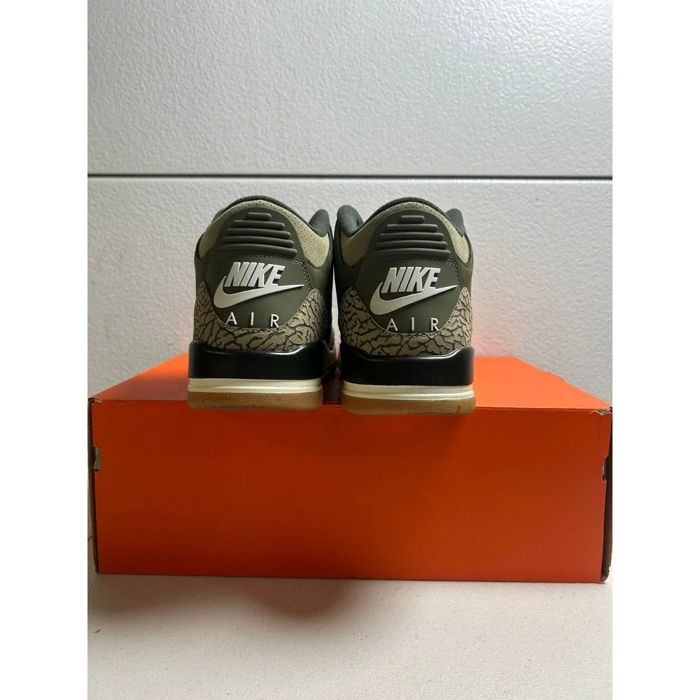 Nike Air Jordan 3 Retro Patchwork Camo Dark Hazel Olive 11.5m #2787